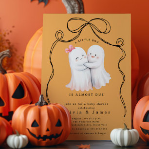Invitation Baby shower de couple fantôme