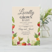 Invitation Baby shower de couples de producteurs agricoles lo (Debout devant)