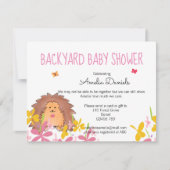 Invitation Baby shower de cour arrière (Devant)