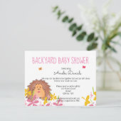 Invitation Baby shower de cour arrière (Debout devant)