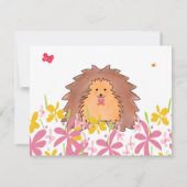 Invitation Baby shower de cour arrière (Dos)