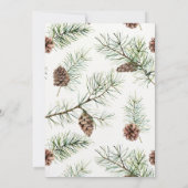 Invitation Baby shower de couronne de Noël (Dos)