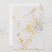 Invitation baby shower de couronne de verres botaniques (Dos)