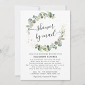 Invitation baby shower de couronne d'eucalyptus par invitatio (Devant)