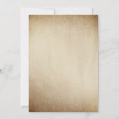 Invitation Baby shower de couronne d'or Sparkle Peach (Dos)