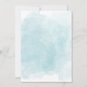 Invitation Baby shower de couronnes à fleurs bleu tropical ha (Dos)