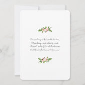 Invitation Baby shower de couronnes d'aquarelle rose pâle (Dos)