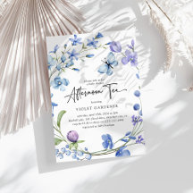 Baby shower de couronnes Fleur sauvage bleu thé ap
