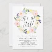 Invitation Baby shower de couronnes florales Paste (Devant)