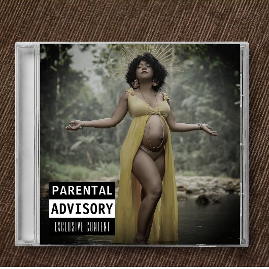 Invitation Baby shower de couverture d'album de CD de musique