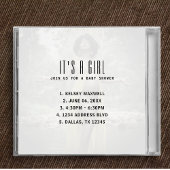 Invitation Baby shower de couverture d'album de CD de musique