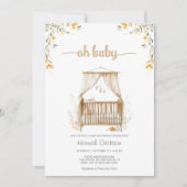 Invitation Baby shower de crèche Neutral Boho tendance (Devant)
