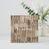 Invitation Baby shower de crème au chocolat (Debout devant)