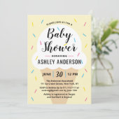 Invitation Baby shower de crème glacée (Debout devant)