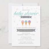 Invitation Baby shower de crème glacée - C'est un  (Devant)
