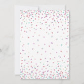 Invitation Baby shower de crème glacée - Fille (Dos)