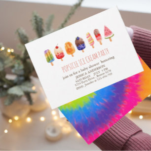 Invitation baby shower de crème glacée Popsicle