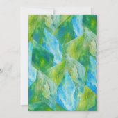 Invitation Baby shower de cristal géométrique Gem Stone Gold (Dos)