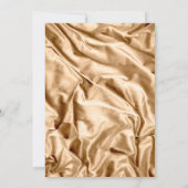 Invitation Baby shower de cuivre de rose et de bébé d'or (Dos)