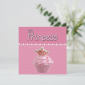 Invitation Baby shower de Cupcake (Debout devant)