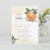 Invitation Baby-Shower de Cutie (Debout devant)