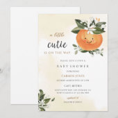 Invitation Baby-Shower de Cutie (Devant / Derrière)