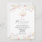 Invitation baby shower de cygne (Devant)