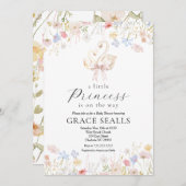 Invitation baby shower de cygne (Devant / Derrière)