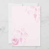 Invitation Baby shower de cygne rose (Dos)