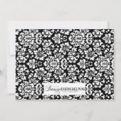 Invitation Baby shower de damassé (Dos)