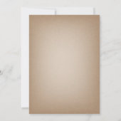 Invitation Baby shower de détresse sociale Mail Floral Bear (Dos)