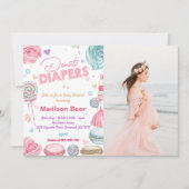 Invitation Baby shower de Diapeurs de beignes mignons (Devant)