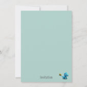 Invitation baby shower de dinosaures 3d Cute Dino (Dos)