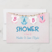 Invitation Baby shower de disposition (Devant)