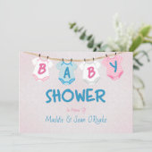 Invitation Baby shower de disposition (Debout devant)