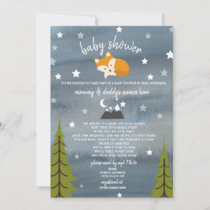 Invitation Baby shower De Distances Sociales Par Mail Fox
