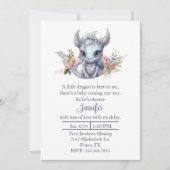 Invitation Baby shower de Dragon Bébé (Devant)