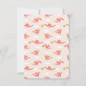 Invitation Baby shower de dragon mignon (Dos)