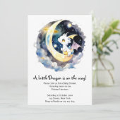 Invitation Baby shower de dragon mystique (Debout devant)