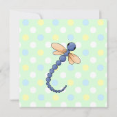 Invitation Baby shower de Dragonflies Couple (Dos)