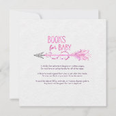 Invitation Baby shower de Dreamcatcher rose (Dos)