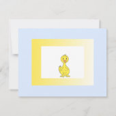 Invitation Baby shower de Duckie Jaune (Dos)