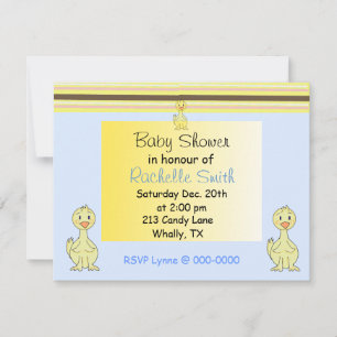 Invitation Baby shower de Duckie Jaune