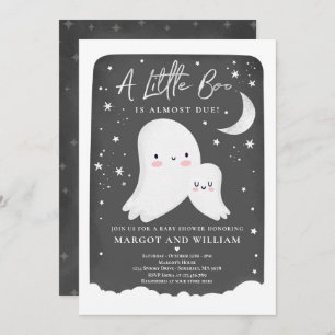 Invitation Baby shower de fantôme de petit garçon neutre pour