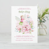 Invitation Baby shower de farine (Debout devant)