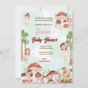 Invitation Baby shower de farine