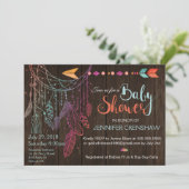Invitation Baby shower de Feather Dream (Debout devant)