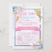 Invitation Baby shower de fée (Devant)