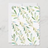 Invitation Baby shower de fentes adorable (Dos)