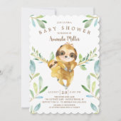 Invitation Baby shower de fentes adorable (Devant)